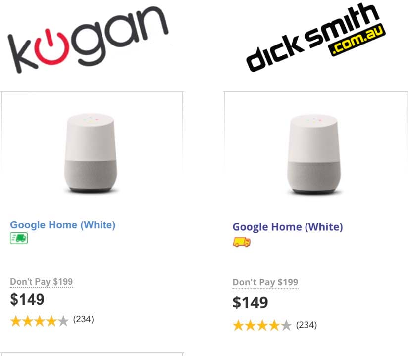 KOGAN DICK SMITH comparisons